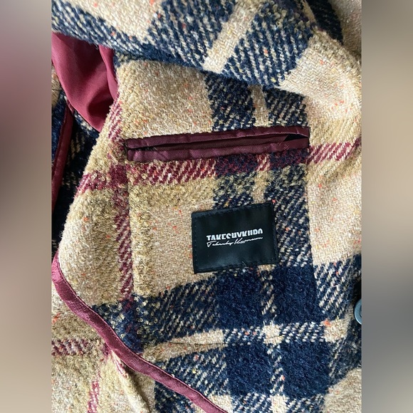 Burberry Style Tweed Takeshy Kurosawa Suit Jacket - Picture 16 of 16